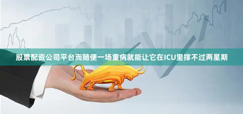 股票配资公司平台而随便一场重病就能让它在ICU里撑不过两星期